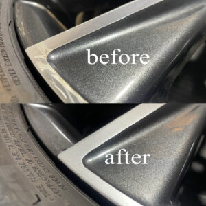 ハリアー 18インチダイヤモンドカットホイール塗装リペア