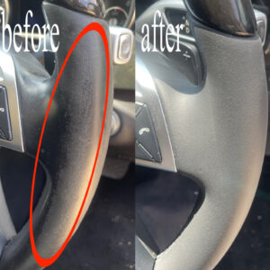 GL350 革ステアリング剥げリペア